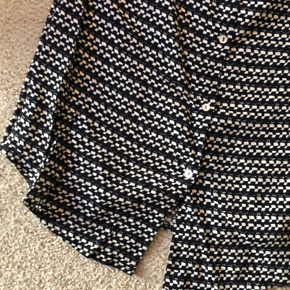 Button Back Print Blouse - image 4